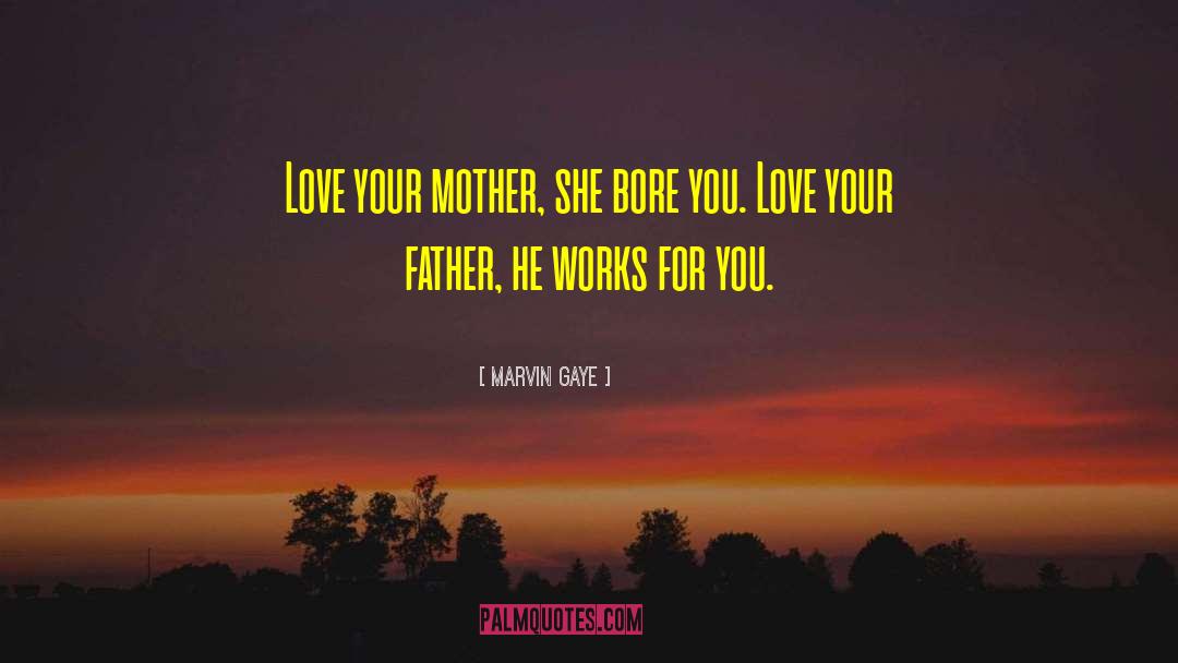 Love Your Mother quotes by Marvin Gaye
