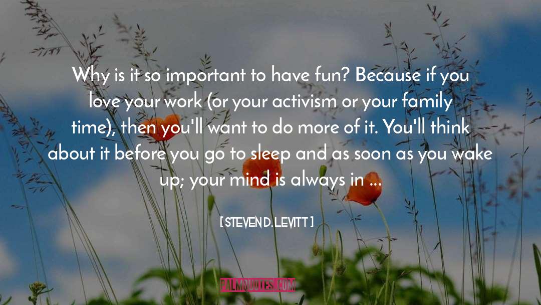 Love Your Work quotes by Steven D. Levitt