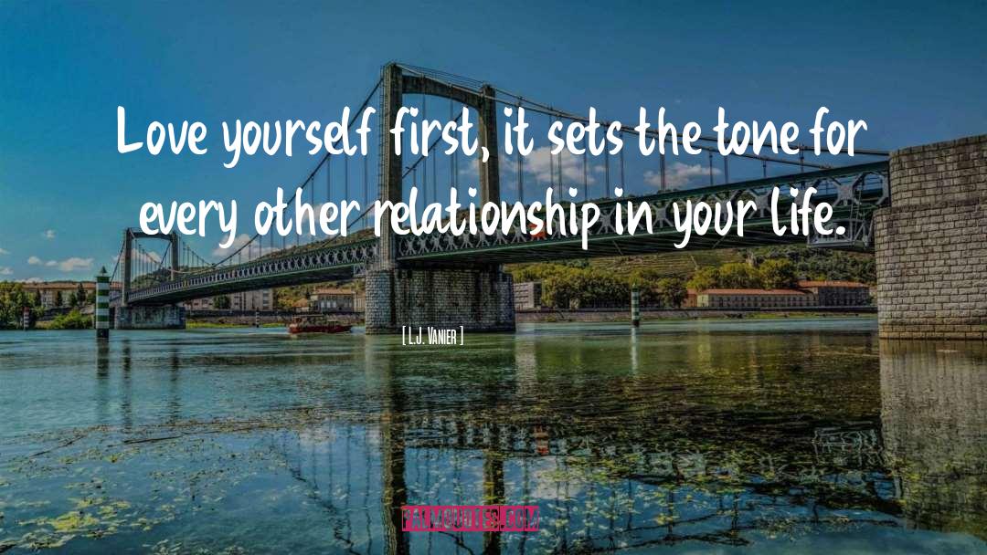 Love Yourself First quotes by L.J. Vanier