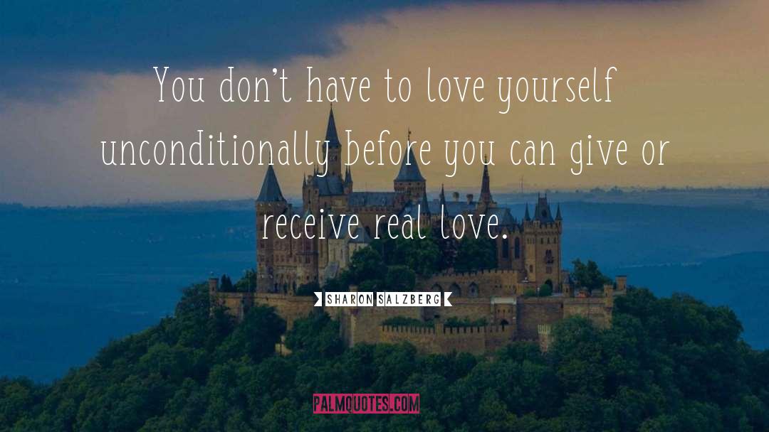 Love Yourself Unconditionally quotes by Sharon Salzberg