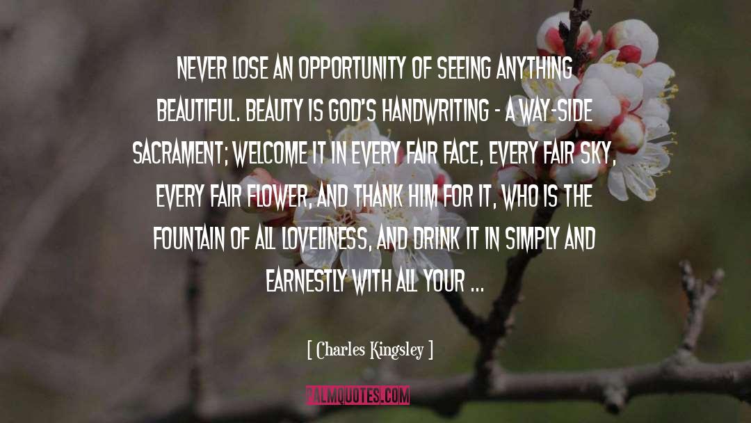 Loveliness quotes by Charles Kingsley