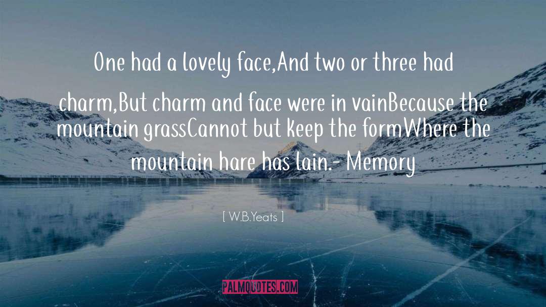 Lovely Face quotes by W.B.Yeats