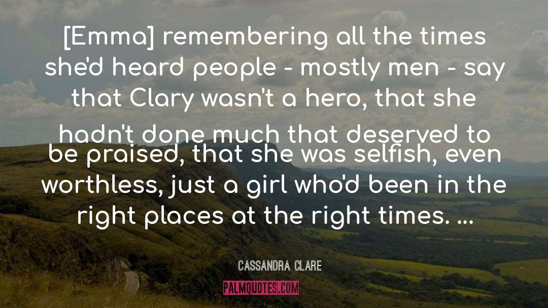 Lovely Girl quotes by Cassandra Clare