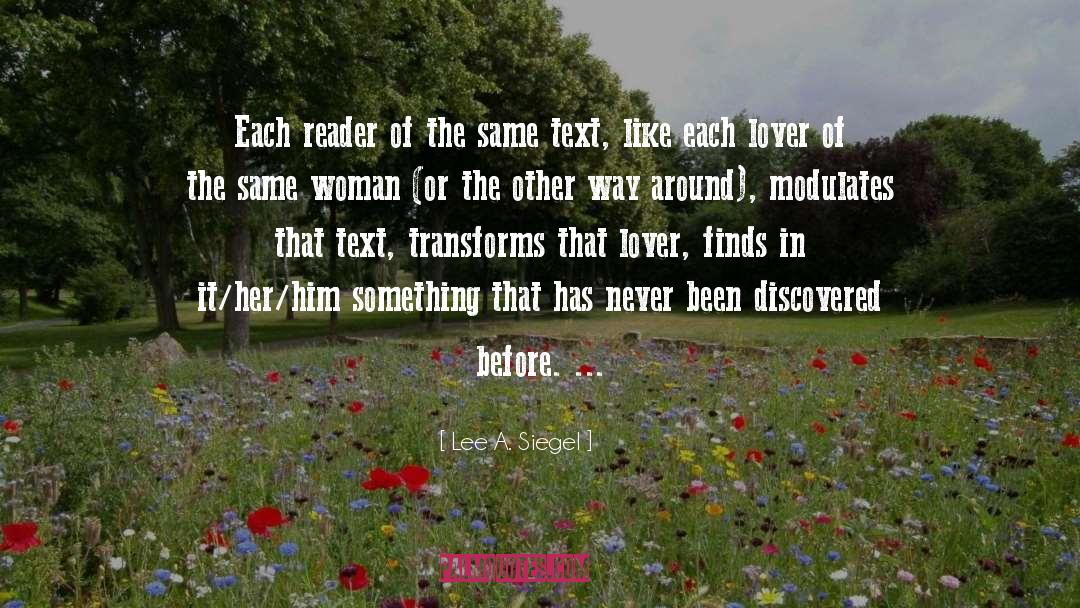 Lover Enshrined quotes by Lee A. Siegel
