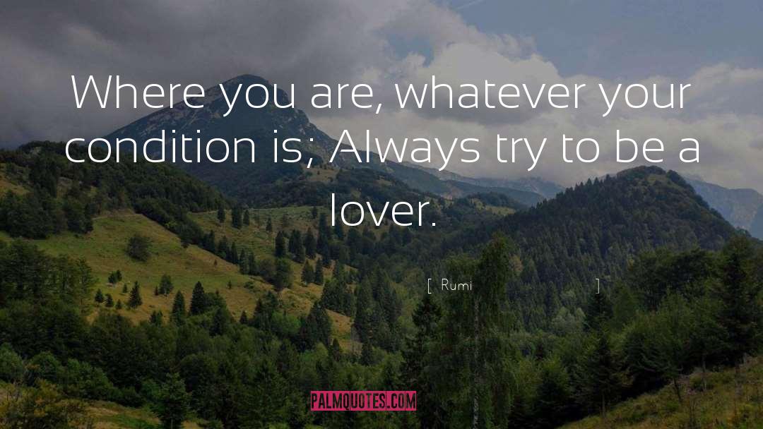 Lover quotes by Rumi