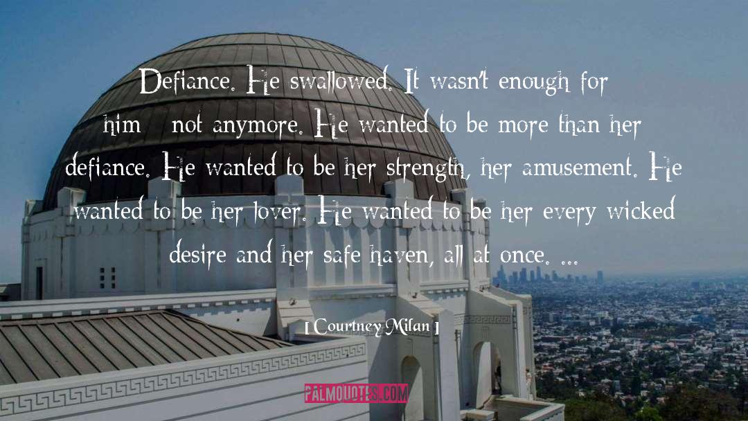 Lover quotes by Courtney Milan