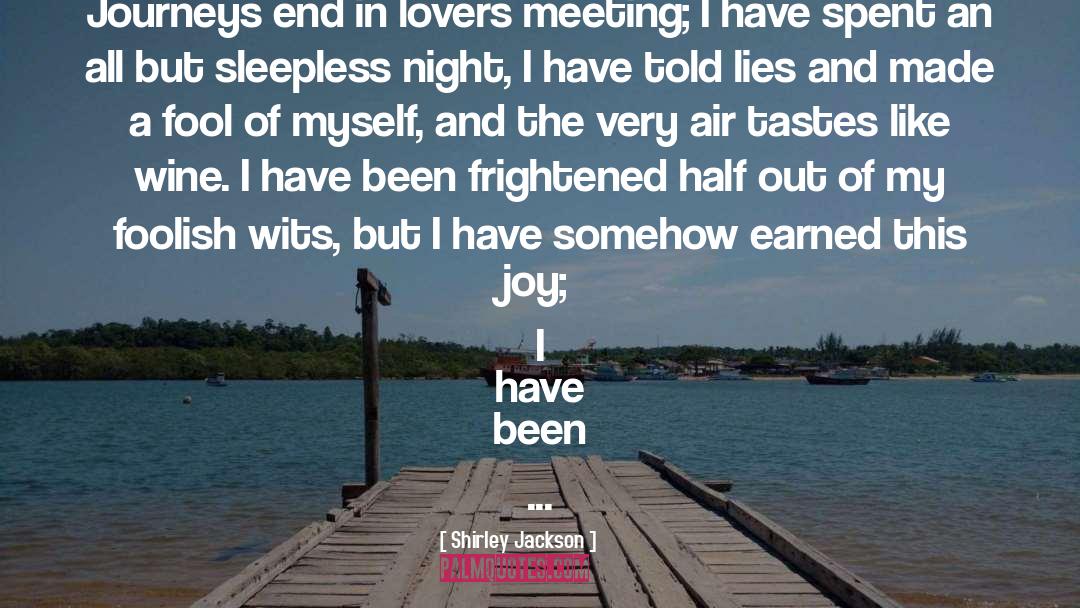 Lovers Meeting quotes by Shirley Jackson