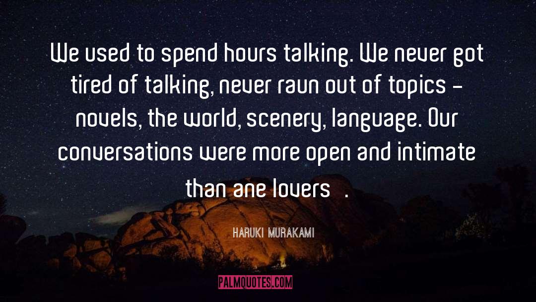 Lovers Quarrels quotes by Haruki Murakami