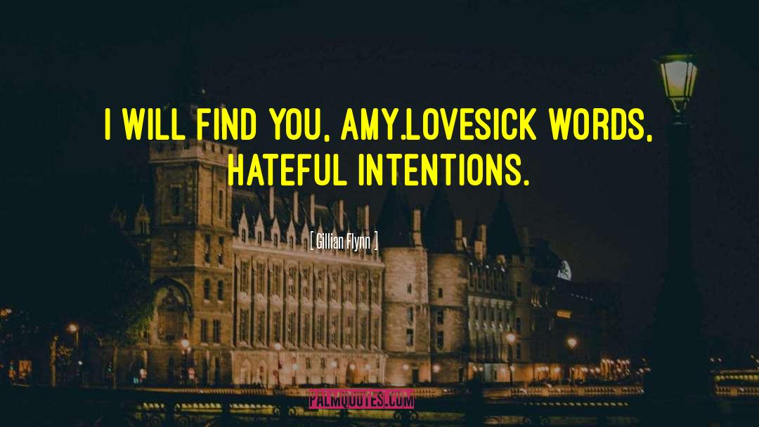 Lovesick quotes by Gillian Flynn