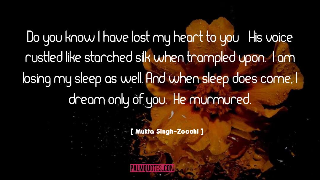 Lovesickness quotes by Mukta Singh-Zocchi