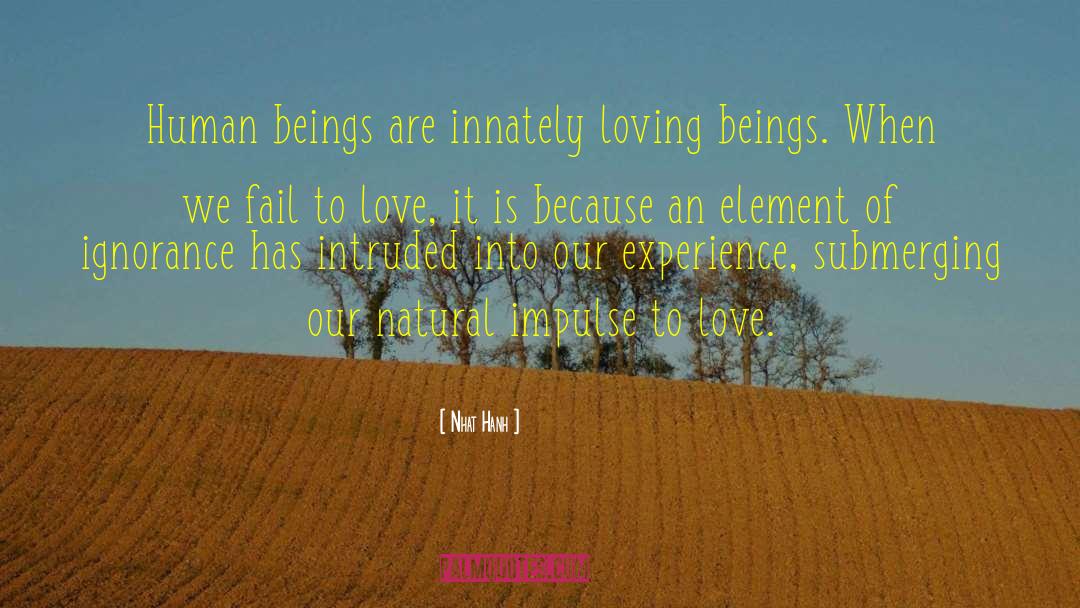 Loving Beings quotes by Nhat Hanh