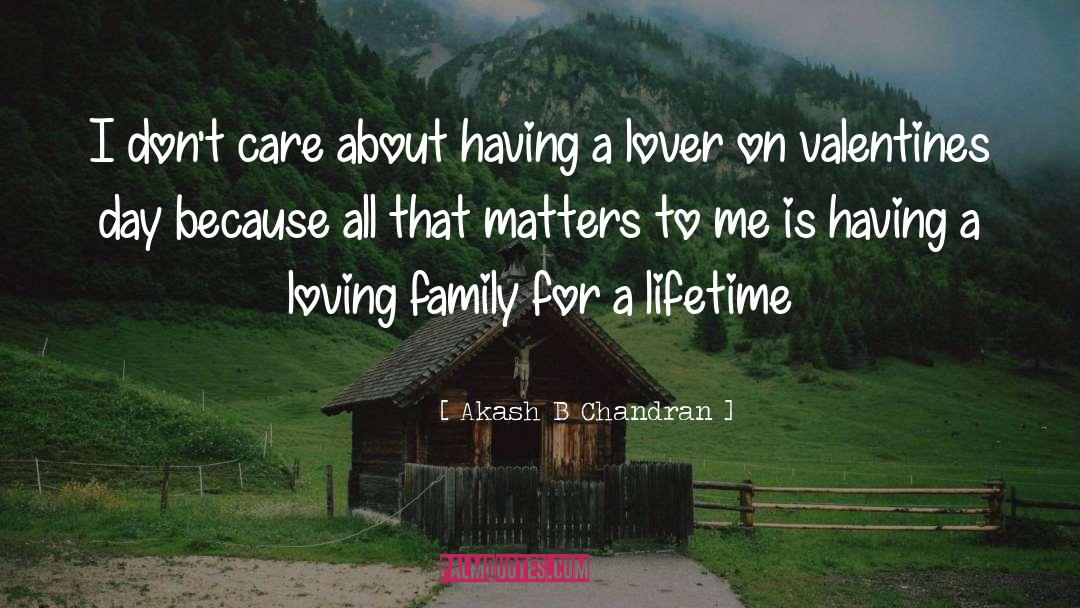 Loving Family quotes by Akash B Chandran
