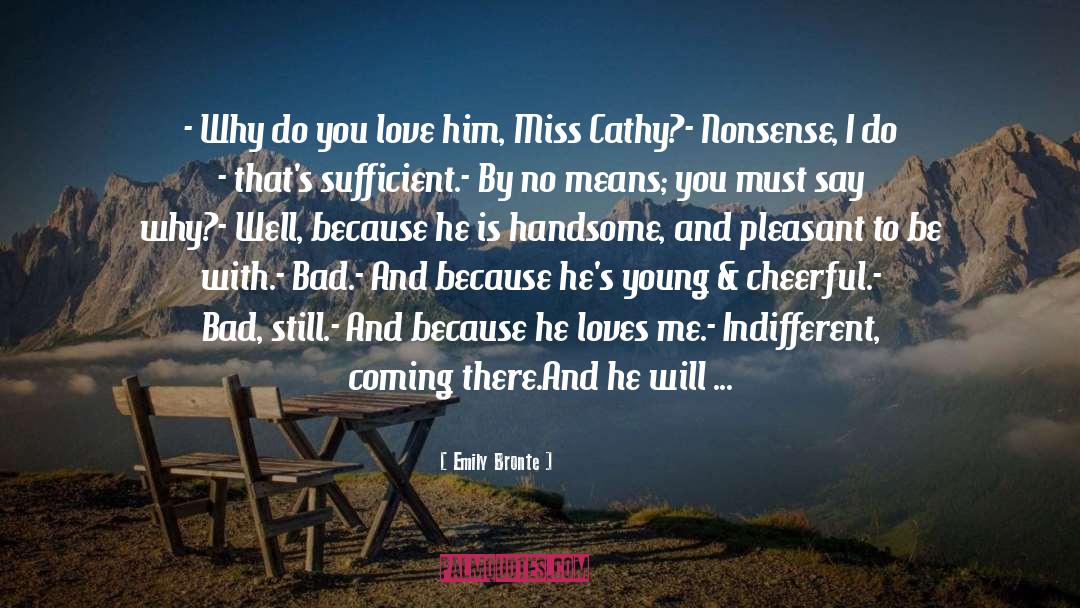 Loving Husband quotes by Emily Bronte