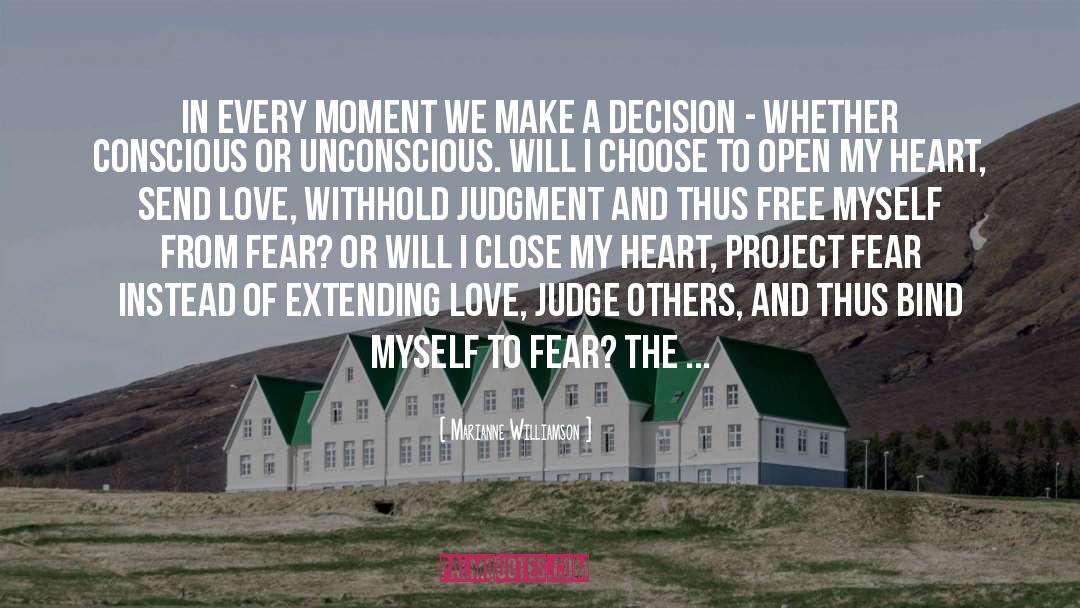 Loving Instead Of Judging quotes by Marianne Williamson