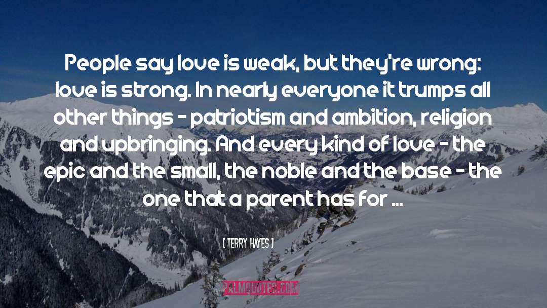 Loving Love quotes by Terry Hayes