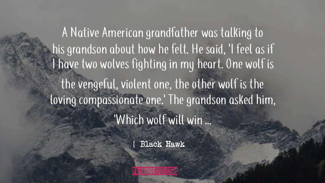 Loving Myself quotes by Black Hawk