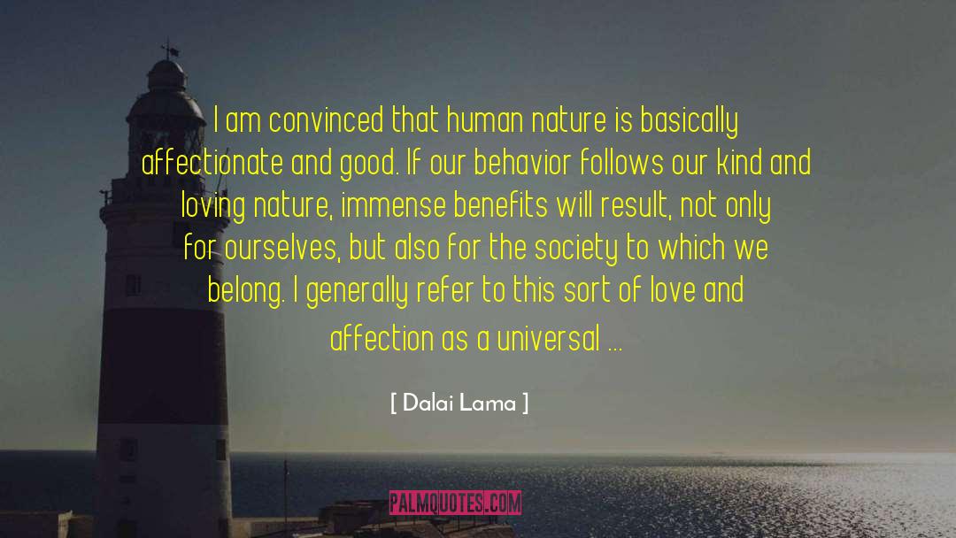 Loving Nature quotes by Dalai Lama