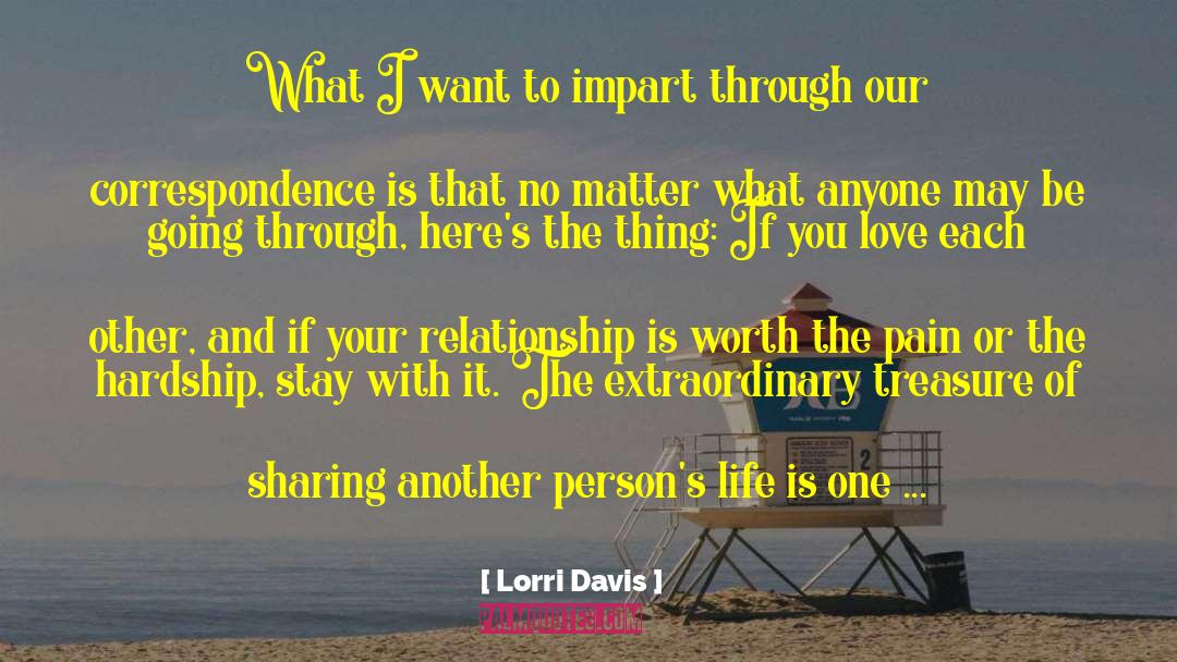 Loving One Another quotes by Lorri Davis