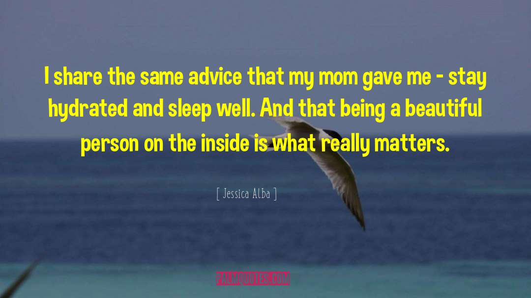 Loving Sleep quotes by Jessica Alba