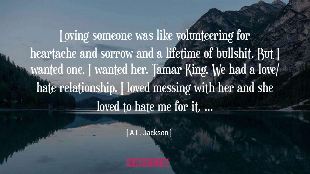 Loving Someone quotes by A.L. Jackson