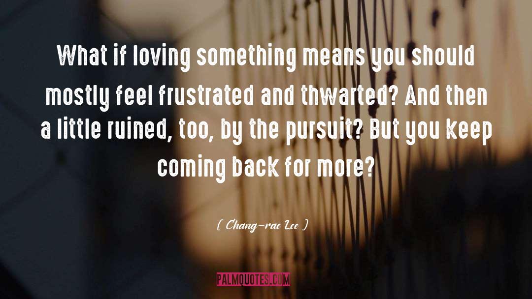 Loving Something quotes by Chang-rae Lee