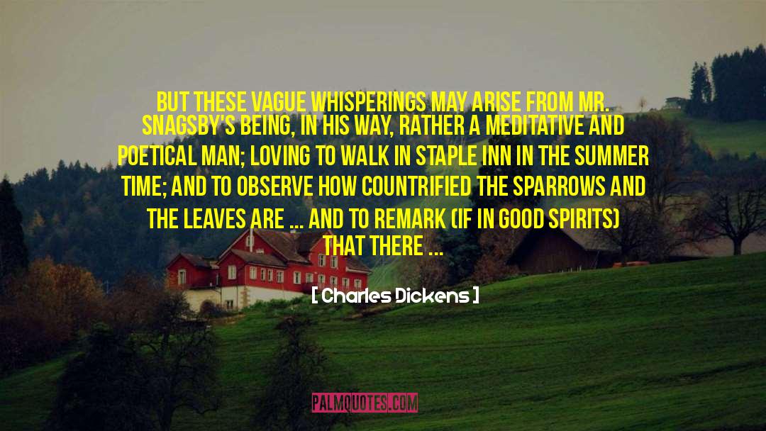Loving Summer Series quotes by Charles Dickens