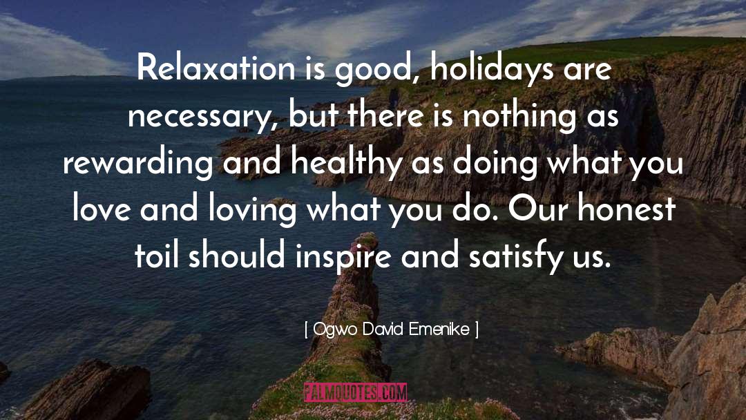 Loving What You Do quotes by Ogwo David Emenike