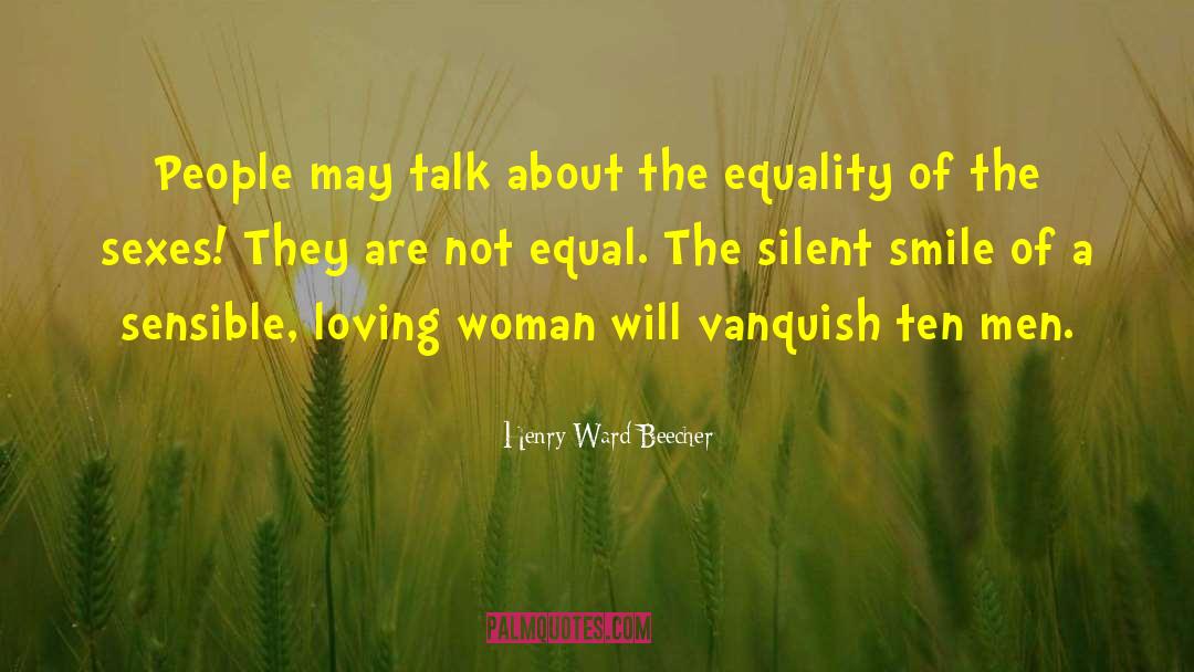 Loving Woman quotes by Henry Ward Beecher