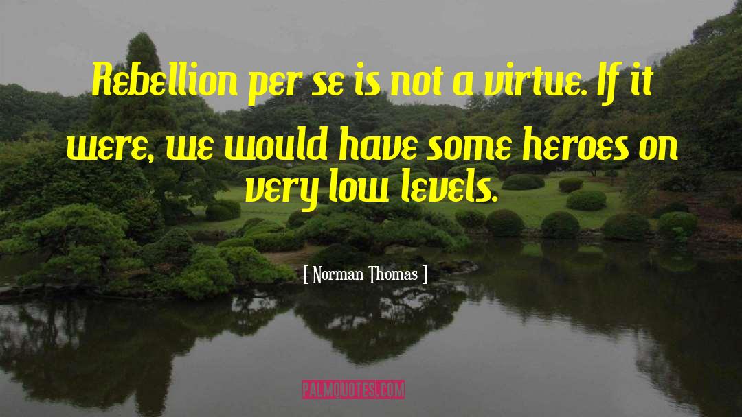 Low Level quotes by Norman Thomas