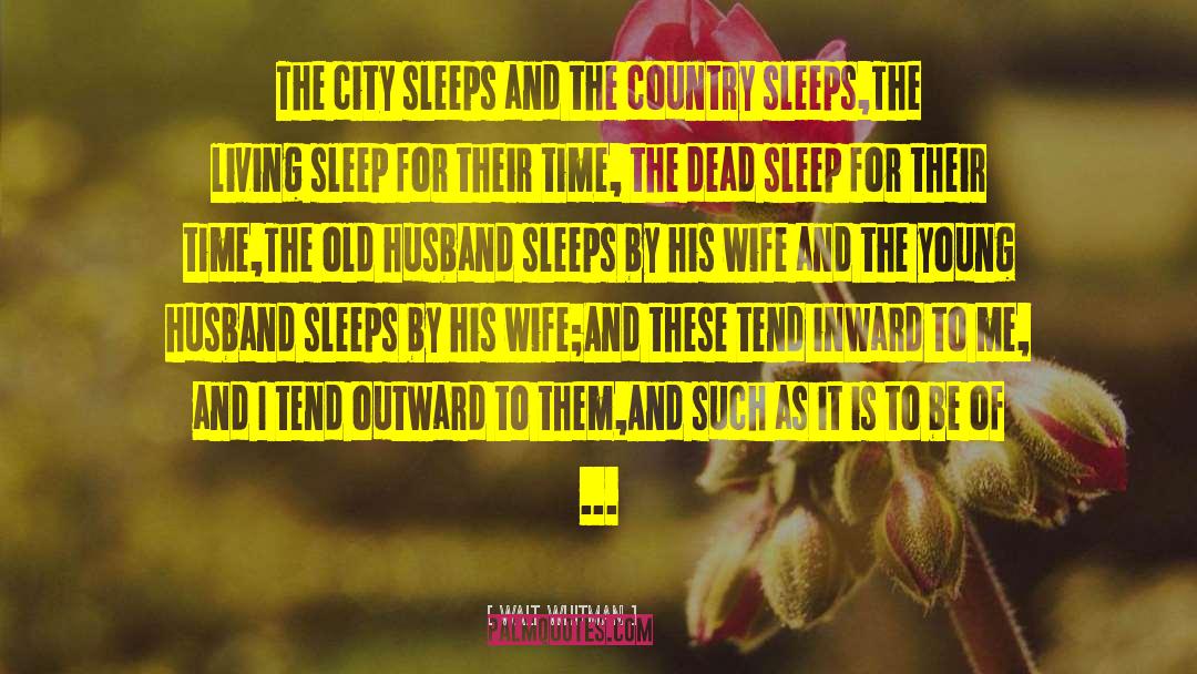Loyal Husband quotes by Walt Whitman