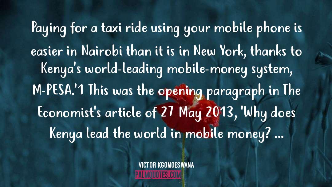 Lube Mobile quotes by Victor Kgomoeswana