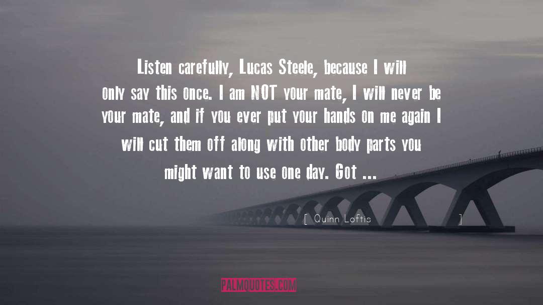 Lucas Hunter quotes by Quinn Loftis