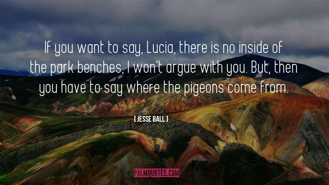 Lucia quotes by Jesse Ball