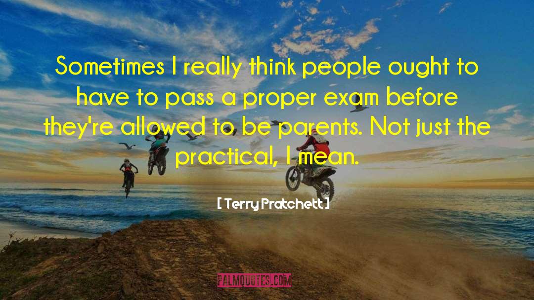 Luck For Exam Sms quotes by Terry Pratchett