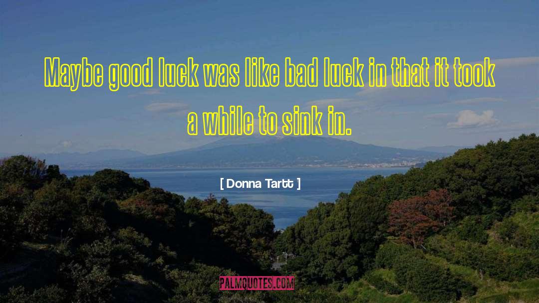 Luck For Exam Sms quotes by Donna Tartt