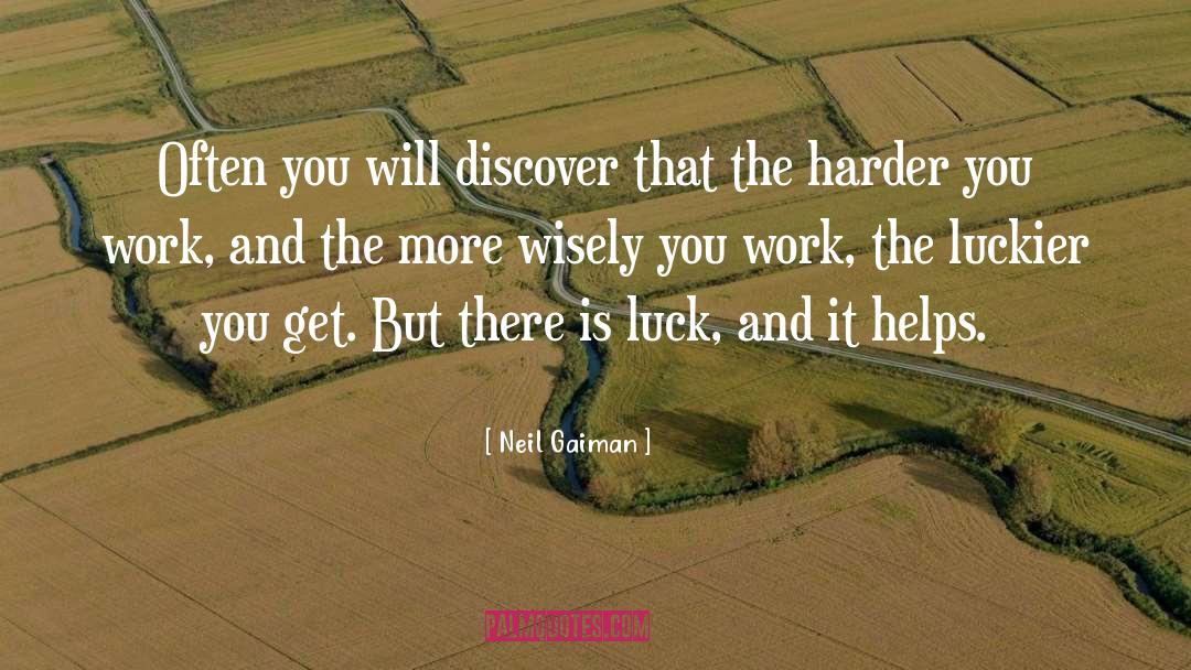 Luckier quotes by Neil Gaiman