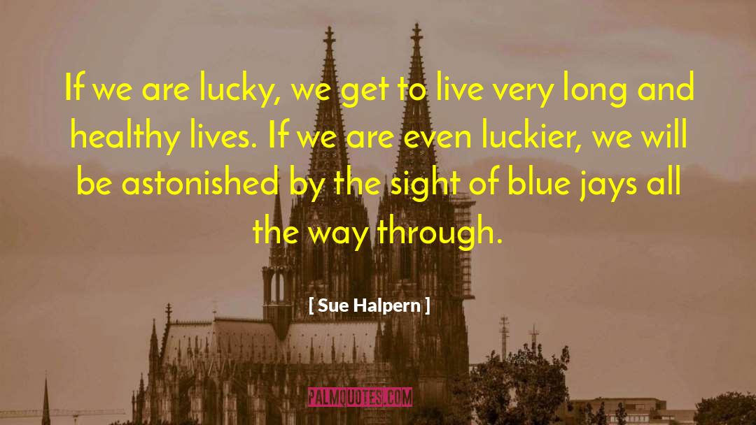 Luckier quotes by Sue Halpern