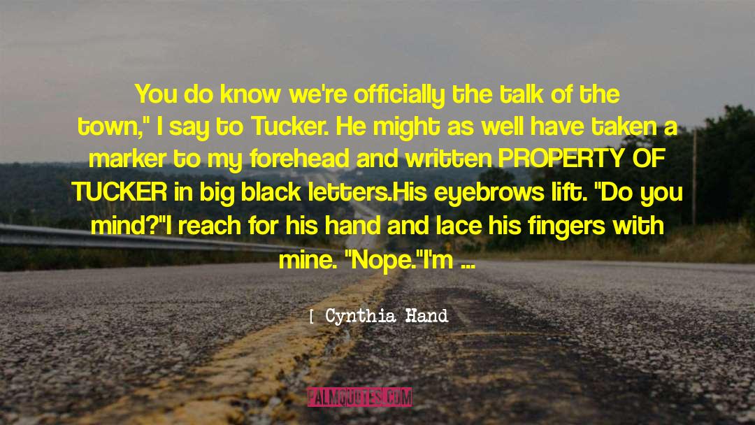 Luckiest quotes by Cynthia Hand