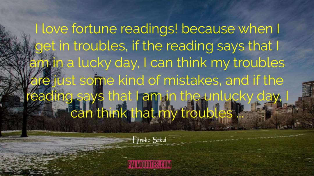 Lucky Day quotes by Hiroko Sakai