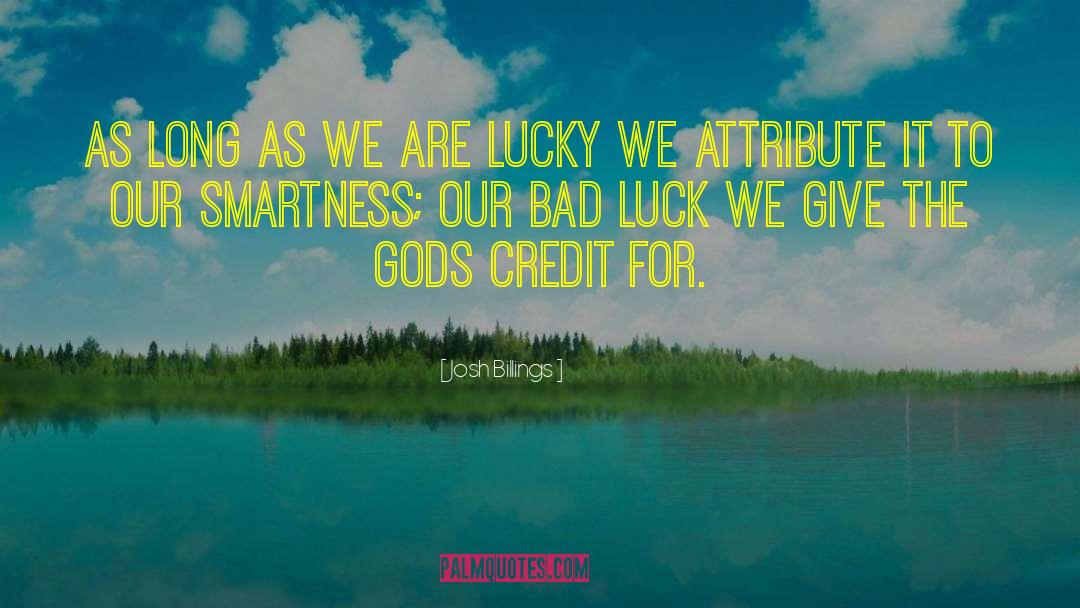 Lucky Hat quotes by Josh Billings
