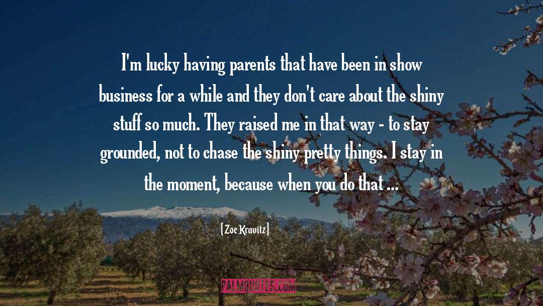 Lucky Quarter quotes by Zoe Kravitz