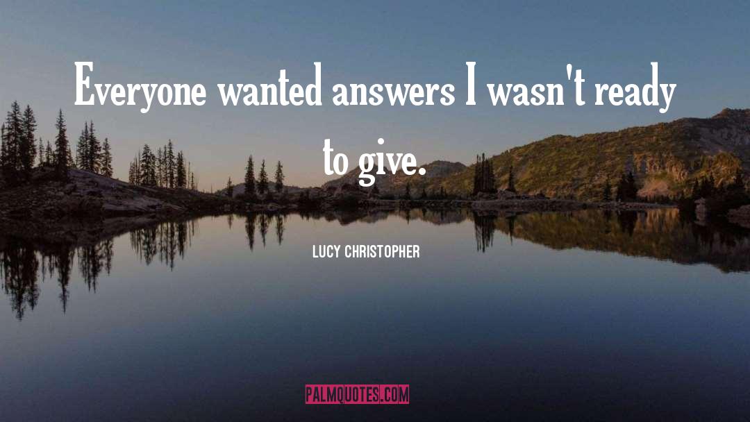Lucy Flucker Knox quotes by Lucy Christopher