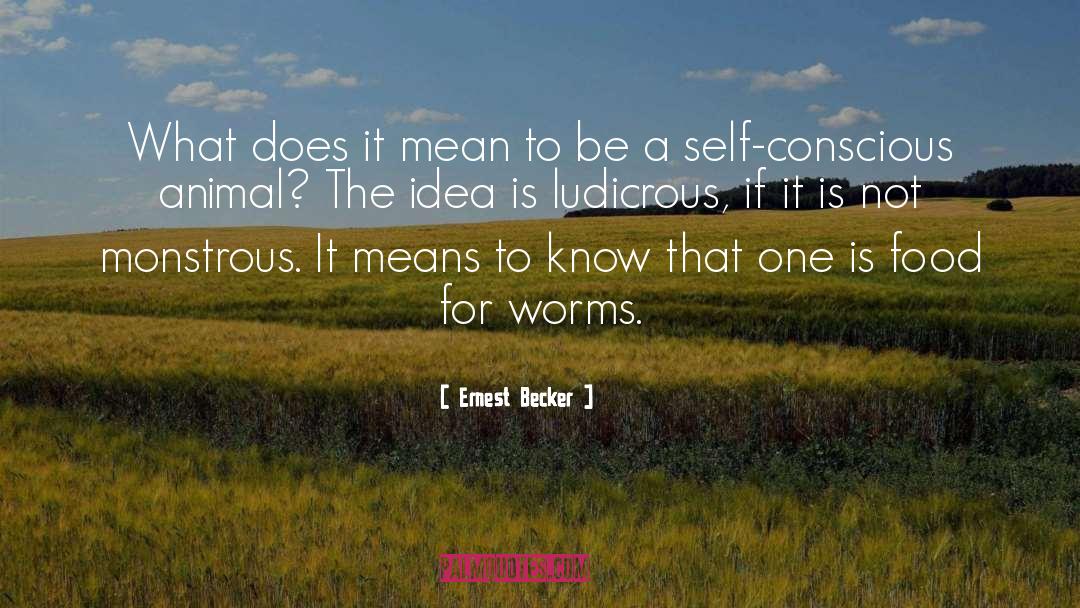 Ludicrous quotes by Ernest Becker