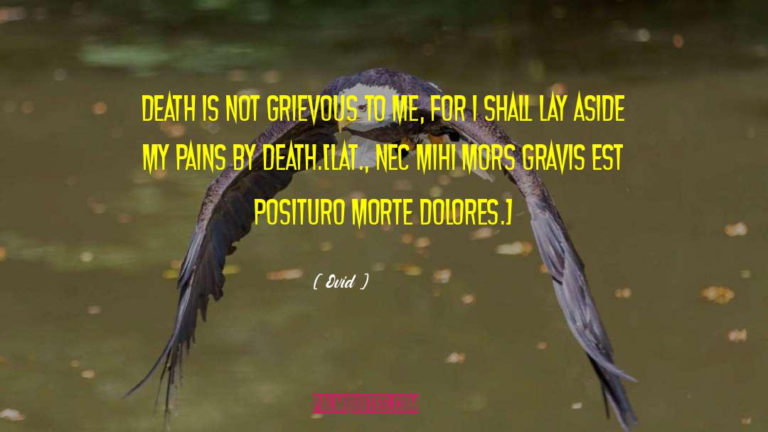 Lugares Viajar Morte quotes by Ovid