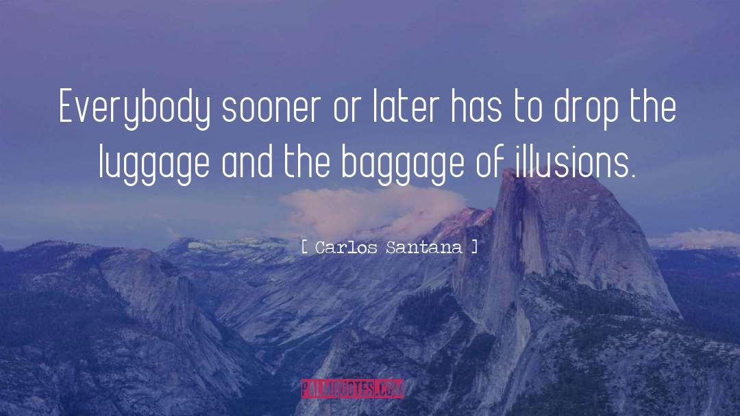 Luggage quotes by Carlos Santana