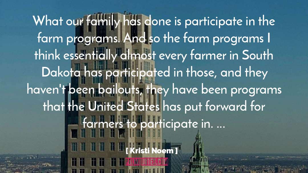 Luginbill Family Farm quotes by Kristi Noem