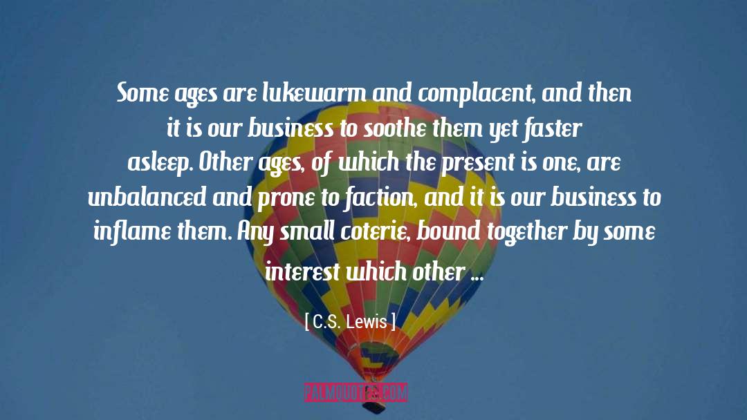 Lukewarm quotes by C.S. Lewis