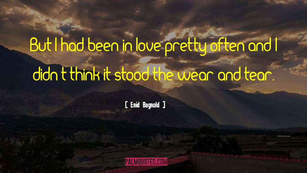 Lumberjack In Love quotes by Enid Bagnold