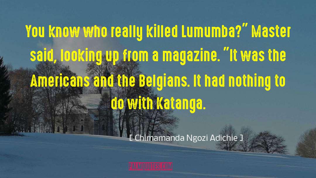 Lumumba quotes by Chimamanda Ngozi Adichie