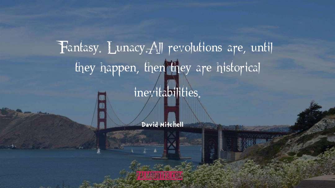 Lunacy quotes by David Mitchell